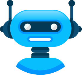 Icon of a robot head, symbolizing Internet of Things (IoT) and robotics.